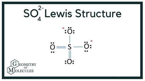 sulfate ion lewis structure